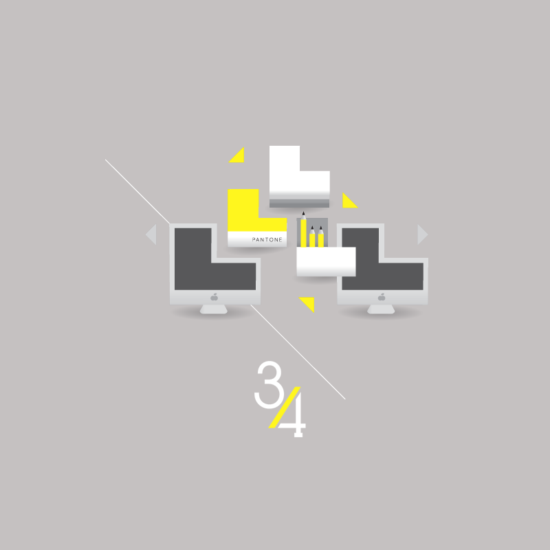 A design studio by 2 siblings,one is 1/2 a graphic designer + 1/2 a visual merchandiserand the other is 1/2 a graphic designer + 1/2 an illustrator.With an equivalent love for design, THREEQUART was created in 2009.Unifying graphic design with an unconventional eye of visual merchandising,we aspire to achieve an element of surprise in every fraction.